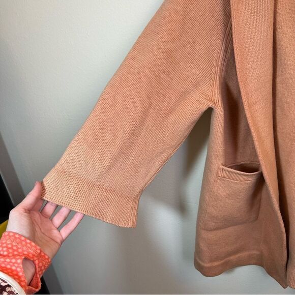 ✨ Women’s Tan Heavyweight Open Front Cardigan Sweater - Picture 4 of 13